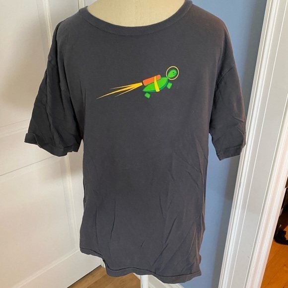 Animated Character Sea Turtle Jet Pack T-Shirt - Picture 3 of 6